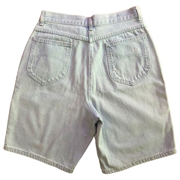 VTG Chic Ultra High Rise Bermuda Denim Shorts Waist Sz 30" Light Wash Jorts USA - Picture 5 of 15